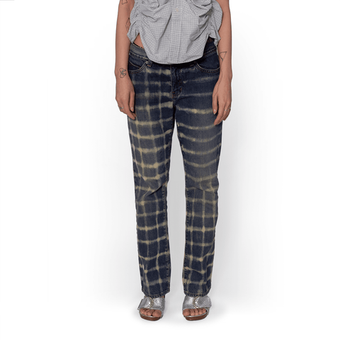 Grid Jeans (Indigo)