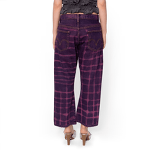 Grid Jeans (Fuschia)