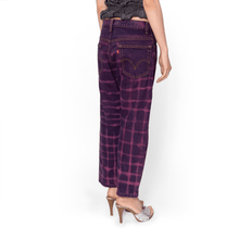 Grid Jeans (Fuschia)