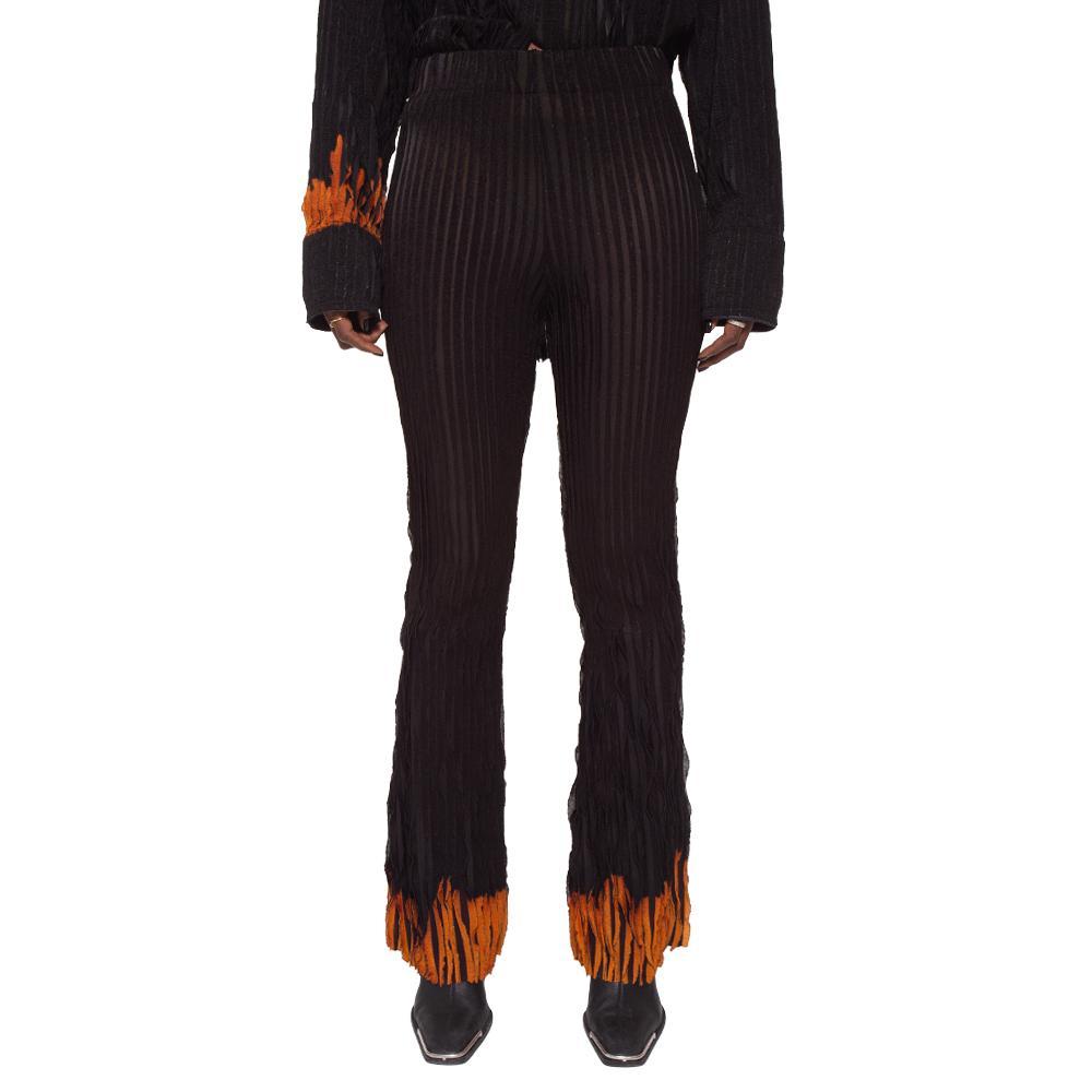 Comfort Zone Wavy Jersey Flared Pants (Tie Dye Black) – Congruent Space  *₊˚⁎*₊